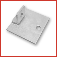 Bracketry Single Fix Base Plate 100mm x 100mm