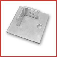 Bracketry Double Fix Base Plate 100mm x 100mm