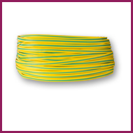 Green & Yellow 8mm x 100Metres PVC Sleeving Hanks