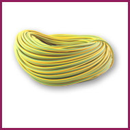 Green & Yellow PVC Sleeving Hanks
