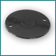 PVC Circular Box Lid Black