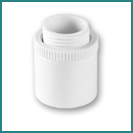 PVC Conduit Coupler White