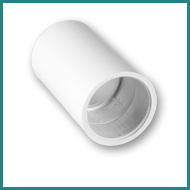 PVC Conduit Coupler White