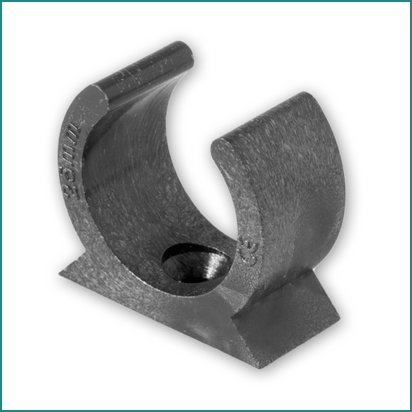 PVC Conduit Spring Clips White